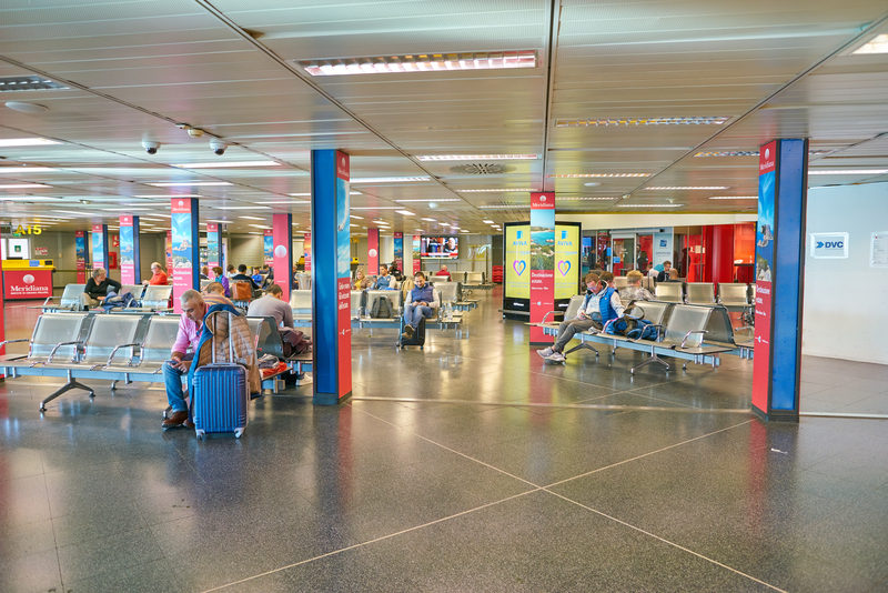 Linate Airport has a single passenger terminal.